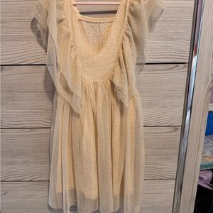 Zara Elegant Beige Kids Dress